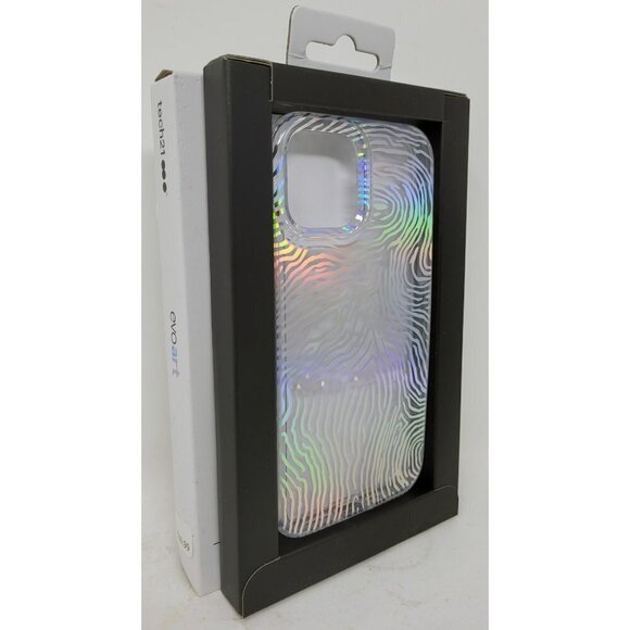 Tech21 Evo Art Case for Apple iPhone 12 / iPhone 12 Pro, Fingerprint Design - Picture 2 of 4